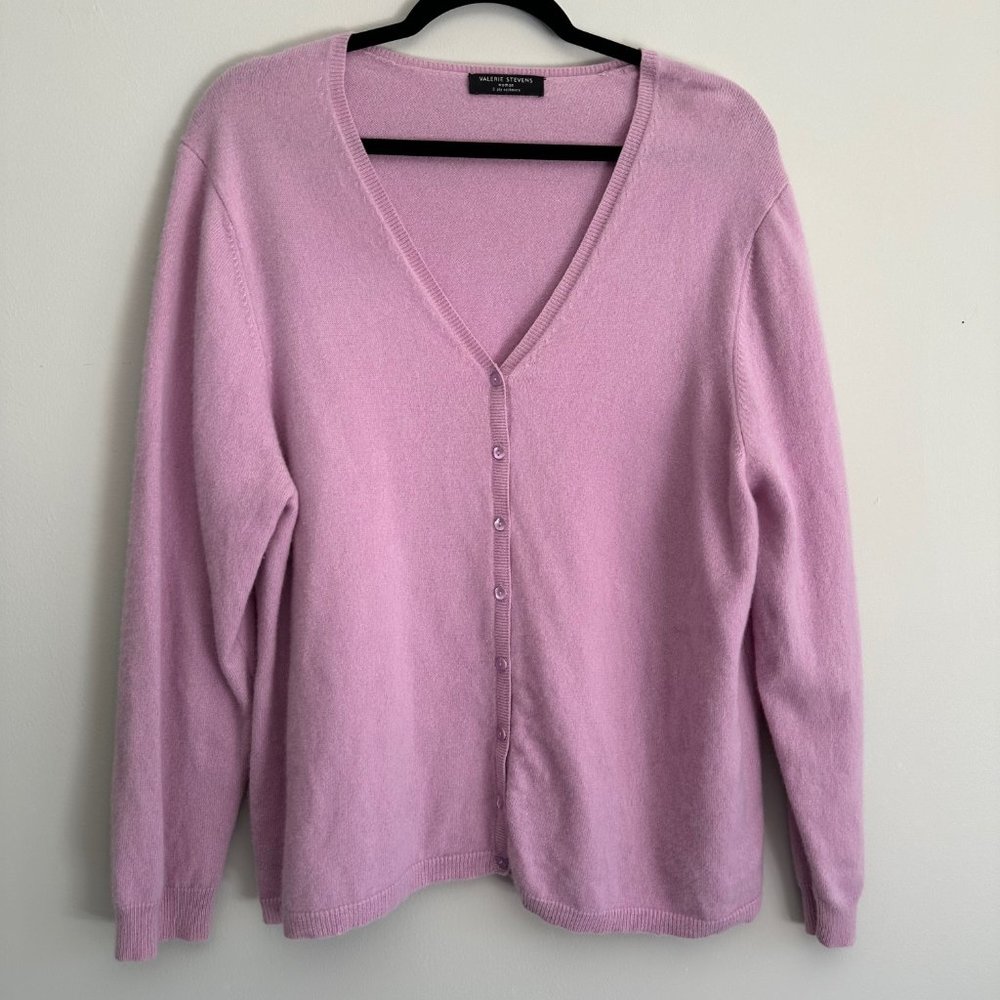 Valerie Stevens Cashmere Sweater, Size XL